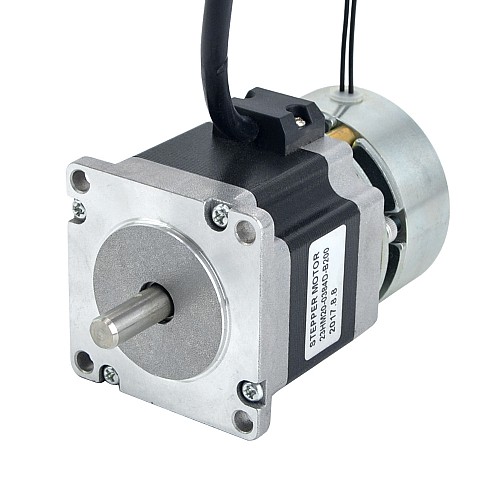 Nema 23 Stepper 0.9Nm(127.43oz.in) w/ Brake Friction Torque 2.0Nm(283oz.in) - 23HM20-0384D-B200 | StepperOnline AU