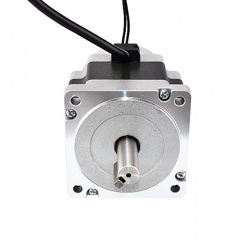 Nema 34 Stepper 3.4Nm(481.5oz.in) w/ Brake Friction Torque 4.0Nm(566oz.in) - 34HS27-4004D-B400 | StepperOnline AU