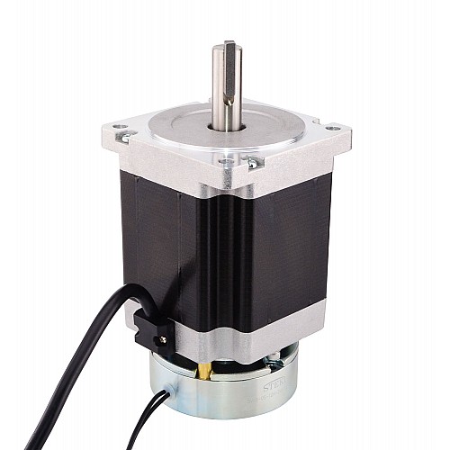 Nema 34 Stepper 7.0Nm(1001oz.in) w/ Brake Friction Torque 4.0Nm(566oz.in) - 34HS38-4204D-B400 | StepperOnline AU