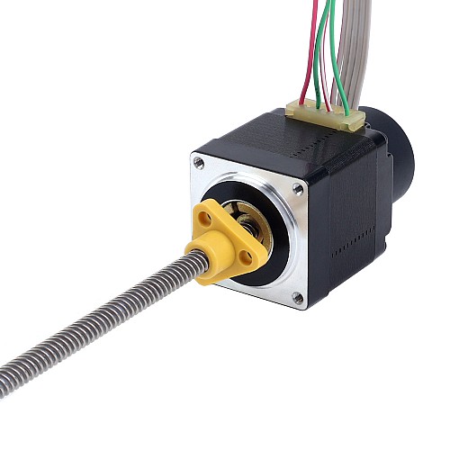 Nema 11 External Acme Linear Stepper Motor 1.0A 32.2mm Stack w/ Optical Rotary Encoder 300PPR - 11E13S1004HD5-180RS-E22-300 | StepperOnline AU