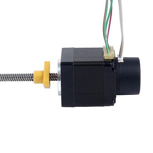 Nema 11 External Acme Linear Stepper Motor 1.0A 32.2mm Stack w/ Optical Rotary Encoder 300PPR - 11E13S1004HD5-180RS-E22-300 | StepperOnline AU