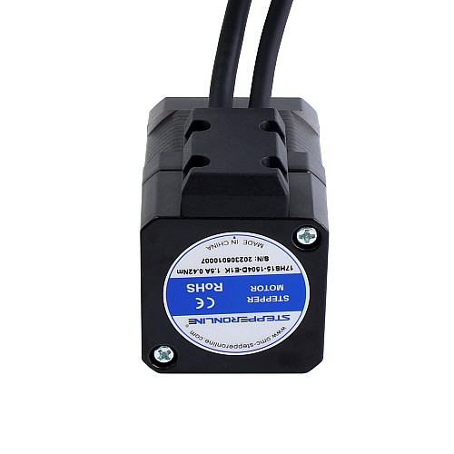 Nema 17 Closed Loop Stepper Motor 42Ncm(59.48oz.in) with Encoder 1000PPR(4000CPR) - 17HS15-1504D-E1K | StepperOnline AU
