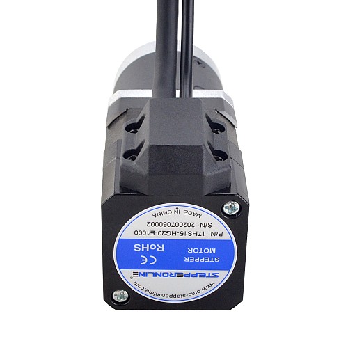 Nema 17 Closed Loop Stepper Motor L=39mm Gear Ratio 20:1 High Precision Planetary Gearbox - 17HS15-HG20-E1000 | StepperOnline AU