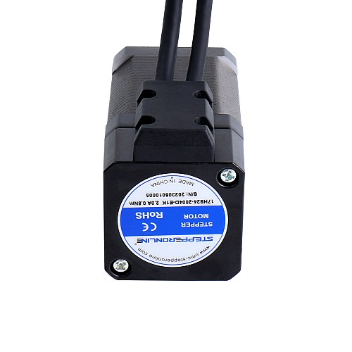 Nema 17 Closed Loop Stepper Motor 80Ncm(113.29oz.in) with Encoder 1000PPR(4000CPR) - 17HS24-2004D-E1K | StepperOnline AU