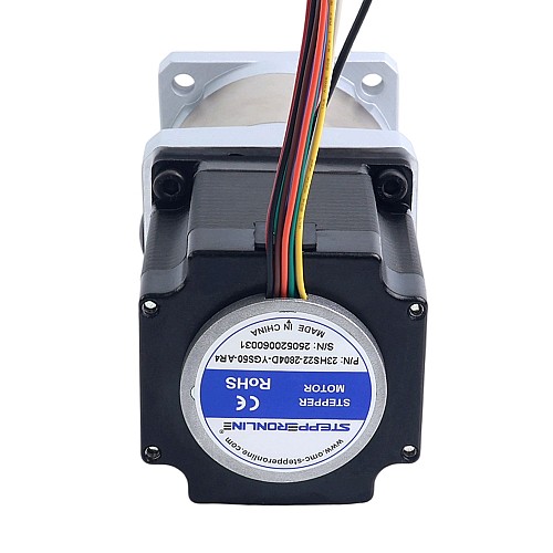 AR4 Upgraded Nema 23 Stepper Motor with YGS Gearbox Gear Ratio 50:1 High Precision Planetary Gearbox - 23HS22-2804D-YGS50-AR4 | StepperOnline AU