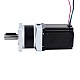 Nema 23 Stepper Motor L=76.5mm Gear Ratio 5:1 MG Series Planetary Gearbox - 23HS30-2904S-MG5 | StepperOnline AU