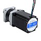 Nema 23 Stepper Motor L=76.5mm Gear Ratio 5:1 MG Series Planetary Gearbox - 23HS30-2904S-MG5 | StepperOnline AU