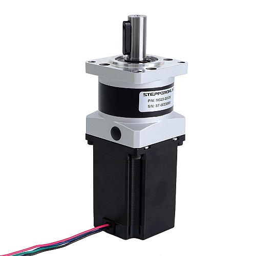 Nema 23 Stepper Motor L=76.5mm Gear Ratio 5:1 MG Series Planetary Gearbox - 23HS30-2904S-MG5 | StepperOnline AU