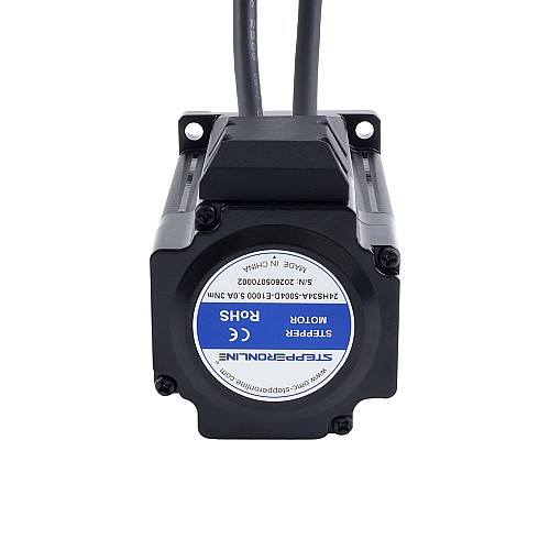 S Series Standard Nema 24 Closed Loop Stepper Motor 3.0Nm(424.83oz.in) Encoder 1000PPR(4000CPR) - 24HS34A-5004D-E1000 | StepperOnline AU