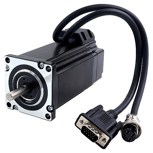 S Series Standard Nema 24 Closed Loop Stepper Motor 4.0Nm(566.45oz.in) Encoder 1000PPR(4000CPR) - 24HS40A-5004D-E1000 | StepperOnline AU