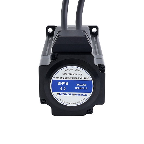 S Series Standard Nema 24 Closed Loop Stepper Motor 4.0Nm(566.45oz.in) Encoder 1000PPR(4000CPR) - 24HS40A-5004D-E1000 | StepperOnline AU