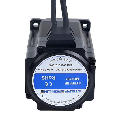 S Series Nema 34 Closed Loop Stepper Motor 6.50Nm(920.48oz.in) Encoder 1000PPR(4000CPR) - 34HS39-6004D-E1000 | StepperOnline AU