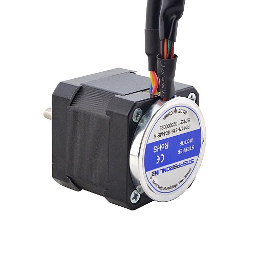 Nema 17 Closed Loop Stepper Motor 45Ncm(63.7oz.in) with Magnetic Encoder 1000PPR(4000CPR) - 17HS15-1504-ME1K | StepperOnline AU