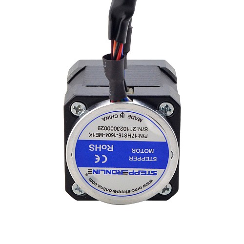 Nema 17 Closed Loop Stepper Motor 45Ncm(63.7oz.in) with Magnetic Encoder 1000PPR(4000CPR) - 17HS15-1504-ME1K | StepperOnline AU