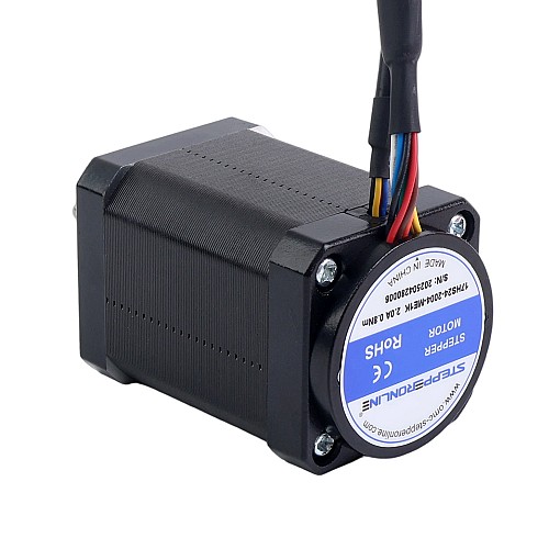 Nema 17 Closed Loop Stepper Motor 80Ncm(113.29oz.in) with Magnetic Encoder 1000PPR(4000CPR) - 17HS24-2004-ME1K | StepperOnline AU
