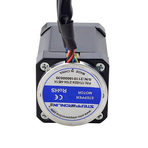 Nema 17 Closed Loop Stepper Motor 65Ncm(92.05oz.in) with Magnetic Encoder 1000PPR(4000CPR) - 17HS24-2104-ME1K | StepperOnline AU