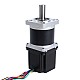 Nema 23 Stepper Motor with High Precision Gearbox Gear Ratio 50:1 & Magnetic Encoder 1000PPR(4000CPR) - 23HS22-2804-HG50-ME1K | StepperOnline AU