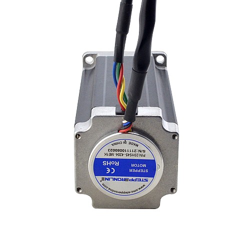 Nema 23 Closed Loop Stepper Motor 3Nm(424.83oz.in) with Magnetic Encoder 1000PPR(4000CPR) - 23HS45-4204-ME1K | StepperOnline AU