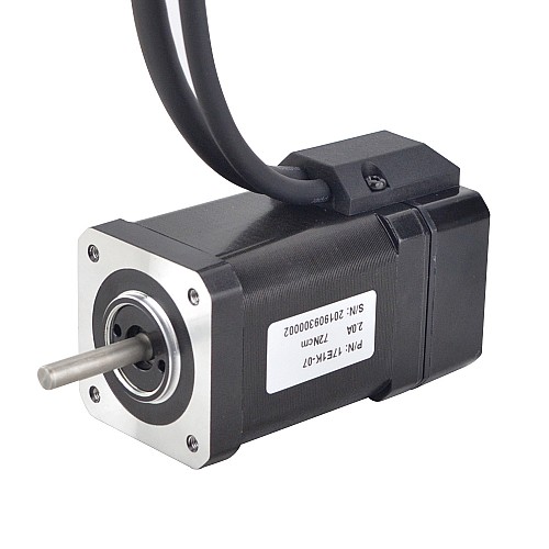P Series Nema 17 Closed Loop Stepper Motor 72Ncm(101.96oz.in) with Encoder 1000PPR(4000CPR) - 17E1K-07 | StepperOnline AU