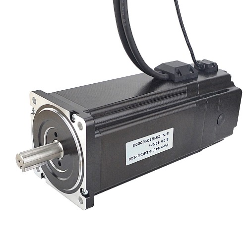 P Series Nema 34 Closed Loop Stepper Motor 12Nm(1700oz.in) with Electromagnetic Brake - 34E1KBK50-120 | StepperOnline AU