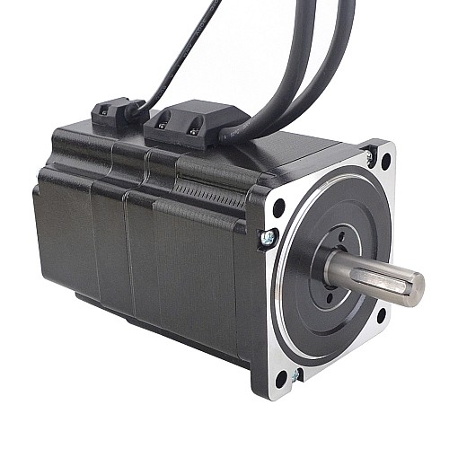 P Series Nema 34 Closed Loop Stepper Motor 4.5Nm(637.38oz.in) with Electromagnetic Brake - 34E1KBK50-45 | StepperOnline AU