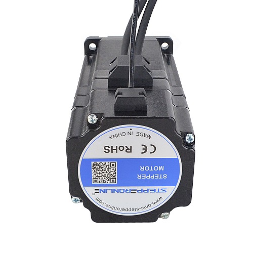 P Series Nema 34 Closed Loop Stepper Motor 8.5Nm(1203.94oz.in) with Electromagnetic Brake - 34E1KBK50-85 | StepperOnline AU