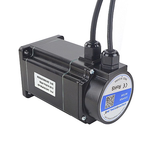 P Series IP65 Waterproof Nema 34 Closed Loop Stepper Motor 8.5Nm(1203.94oz.in) with Encoder 1000PPR(4000CPR) - 34E1KIP65-85 | StepperOnline AU