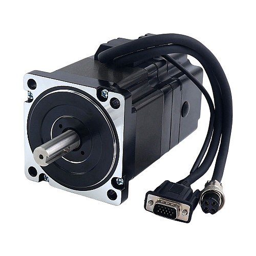 S Series Nema 34 Closed Loop Stepper Motor 4.3Nm(608.93oz.in) with 7.0Nm(991.28oz.in) Electromagnetic Brake - 34HS30-6004D-E1000-B700 | StepperOnline AU
