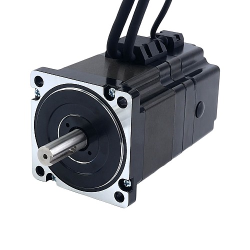 S Series Nema 34 Closed Loop Stepper Motor 4.3Nm(608.93oz.in) with 7.0Nm(991.28oz.in) Electromagnetic Brake - 34HS30-6004D-E1000-B700 | StepperOnline AU