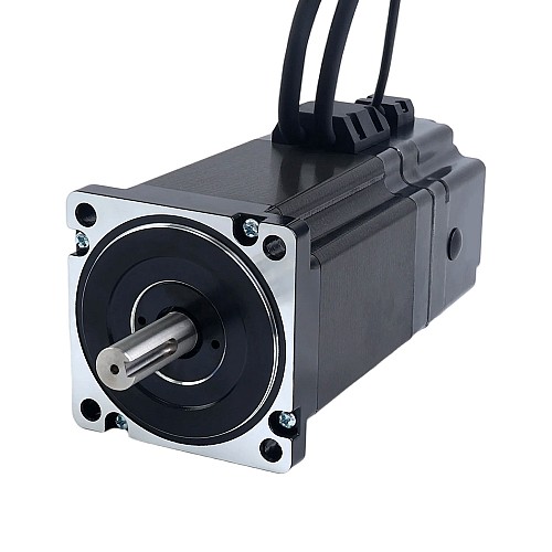 S Series Nema 34 Closed Loop Stepper Motor 8.0Nm(1132.89oz.in) with 7.0Nm(991.28oz.in) Electromagnetic Brake - 34HS45-6004D-E1000-B700 | StepperOnline AU