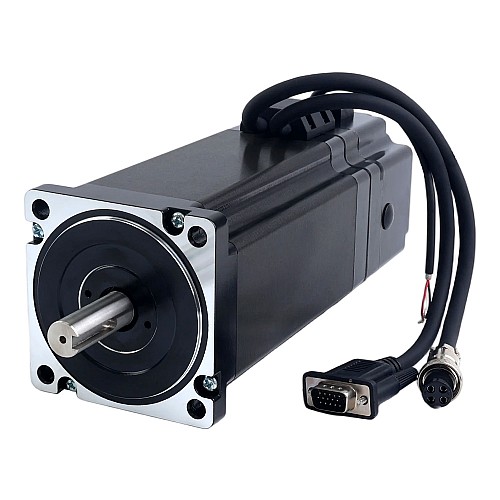S Series Nema 34 Closed Loop Stepper Motor 12Nm(1699.34oz.in) with 7.0Nm(991.28oz.in) Electromagnetic Brake - 34HS60-6004D-E1000-B700 | StepperOnline AU