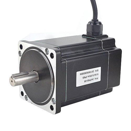 P Series IP65 Waterproof Nema 34 Stepper Motor 6.0A 8.5Nm(1203.94oz.in) - 34IP65-85 | StepperOnline AU