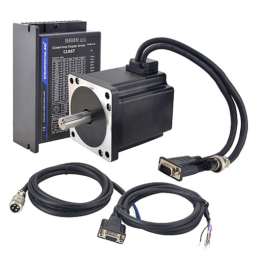 TS Series 4.30Nm(608.93oz.in) 1 Axis Closed Loop Stepper CNC Kit Nema 34 Motor & Driver - 1-CL86T-S48-V41 | StepperOnline AU