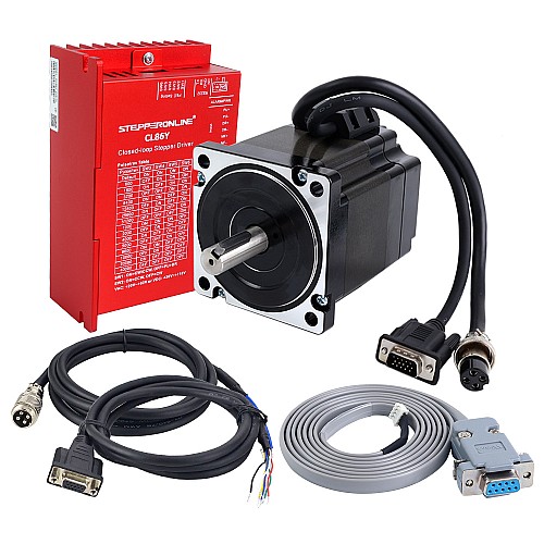 YS Series 1 Axis Closed Loop Stepper CNC Kit V2.0 4.30Nm(608.93oz.in) Nema 34 Motor & Driver - 1-CL86Y-S48-V20 | StepperOnline AU