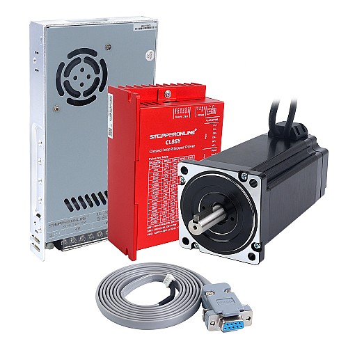 YS Series 1 Axis Closed Loop Stepper CNC Kit V2.0 12.00Nm(1699.34oz.in) Nema 34 Motor w/ 1.5m Cables & Power Supply - 1-CLYS120-1M5-V20 | StepperOnline AU