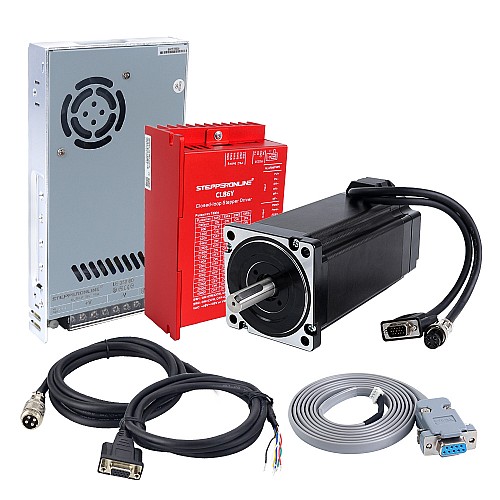 YS Series 1 Axis 12.00Nm(1699.34oz.in) Nema 34 Closed Loop Stepper Kit V2.0 w/ Power Supply - 1-CLYS120-V20 | StepperOnline AU