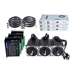 TS Series 3 Axis 9.0Nm(1274.5oz.in) Nema 34 Closed Loop Stepper Kit w/ Power Supply