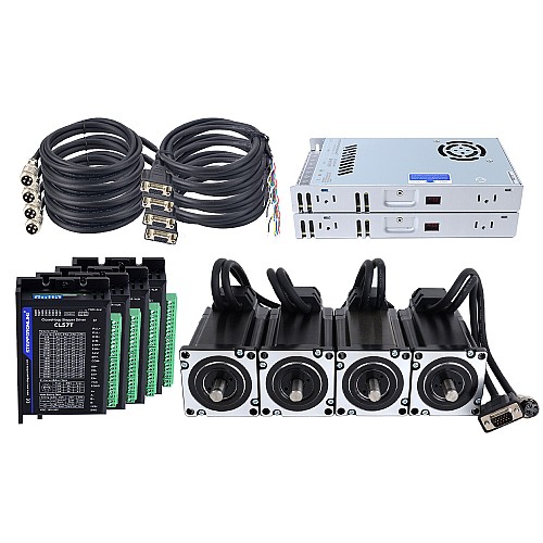 TS Series 4 Axis 4.0Nm(566.56oz.in) Nema 24 Closed Loop Stepper Kit w/ Power Supply - 4-CLTS40-V41 | StepperOnline AU