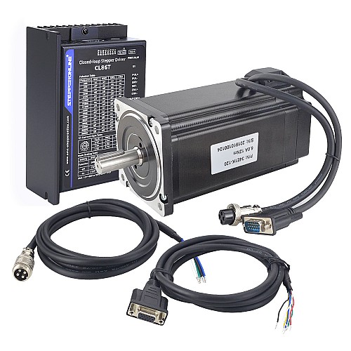 TP Series 1 Axis Closed Loop Stepper CNC Kit 12Nm(1699.34oz.in) Nema 34 Motor & Driver - 1-CL86T-P120-V41 | StepperOnline AU