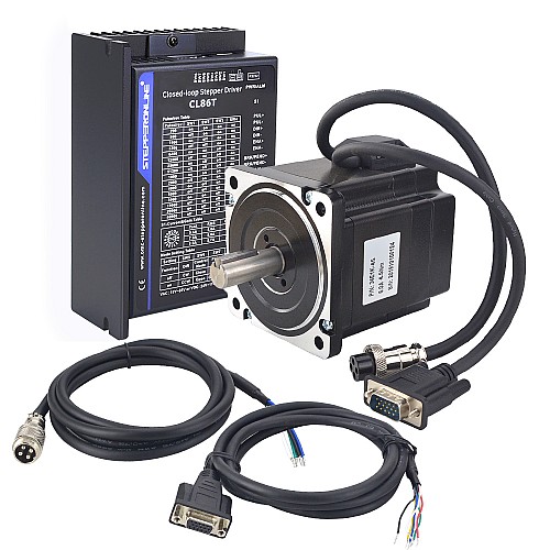TP Series 1 Axis Closed Loop Stepper CNC Kit 4.5Nm(637.25oz.in) Nema 34 Motor & Driver - 1-CL86T-P45-V41 | StepperOnline AU