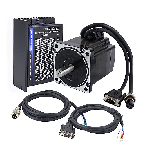 TS Series 4.30Nm(608.93oz.in) 1 Axis Closed Loop Stepper CNC Kit Nema 34 Motor & Driver - 1-CL86T-S48-V41 | StepperOnline AU