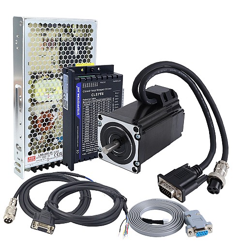 TES Series 1 Axis 2.0Nm(283.22oz.in) Nema 23 Closed Loop Stepper Kit & Driver CL57TE w/ Power Supply - 1-CLTES20 | StepperOnline AU