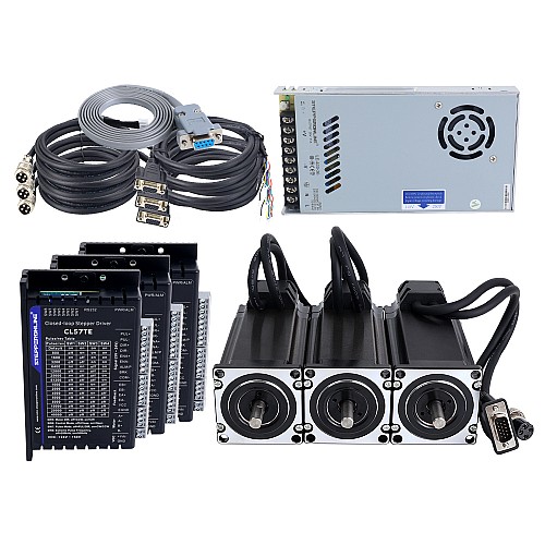TES Series 3 Axis 3.0Nm(424.83oz.in) Nema 23 Closed Loop Stepper Kit & Driver CL57TE w/ Power Supply - 3-CLTES30A | StepperOnline AU