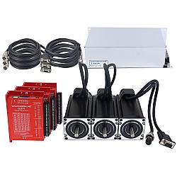 YS Series 3 Axis Closed Loop Stepper CNC Kit 3.00Nm(424.83oz.in) Nema 23 Motor w/ 2.0m Cables & Power Supply