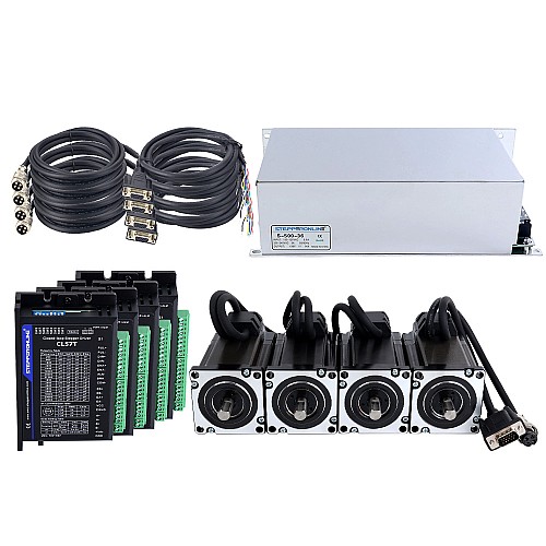 TS Series 4 Axis 3.0Nm(424.83oz.in) Nema 24 Closed Loop Stepper Kit w/ Power Supply - 4-CLTS30-V41 | StepperOnline AU