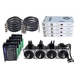 TS Series 4 Axis 4.30Nm(608.93oz.in) Nema 34 Closed Loop Stepper Kit w/ Power Supply