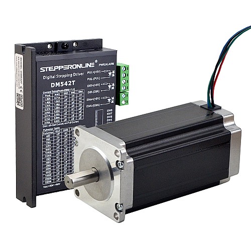 1 Axis Stepper CNC Kit 3.0Nm(425oz.in) Nema 23 Stepper Motor & Driver - 1-DM542T-23HS45 | StepperOnline AU