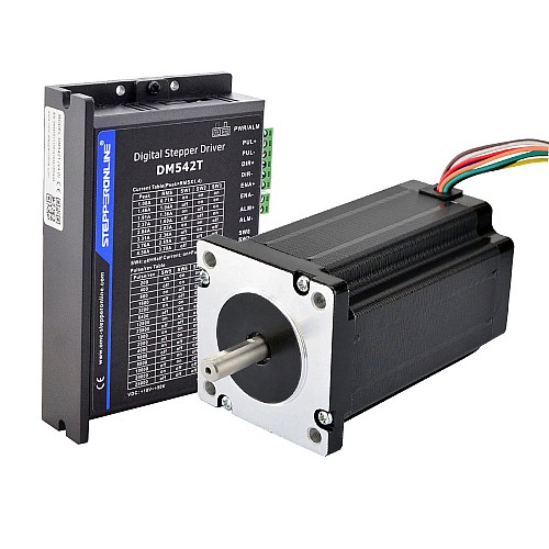 1 Axis Stepper Kit 4.0Nm(566oz.in) Nema 24 Stepper Motor & Driver - 1-DM542T-24HS39 | StepperOnline AU