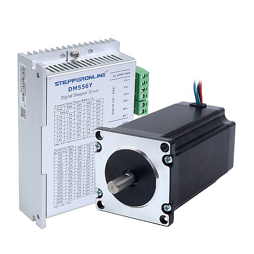 YS Series 1 Axis Stepper CNC Kit 3.00Nm(424.83oz.in) Nema 23 Stepper Motor & Driver - 1-DM556Y-23HS39 | StepperOnline AU