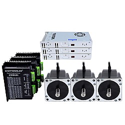 3 Axis Stepper CNC Kit 8.0Nm(1132.89oz.in) Nema 34 Stepper Motor & Driver & 60V Power Supply